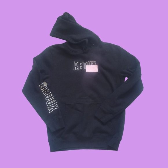 Black Graphic Hoodie By redux - Picture 1 of 5